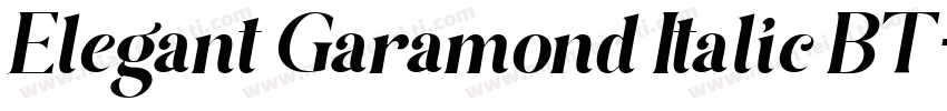 Elegant Garamond Italic BT字体转换
